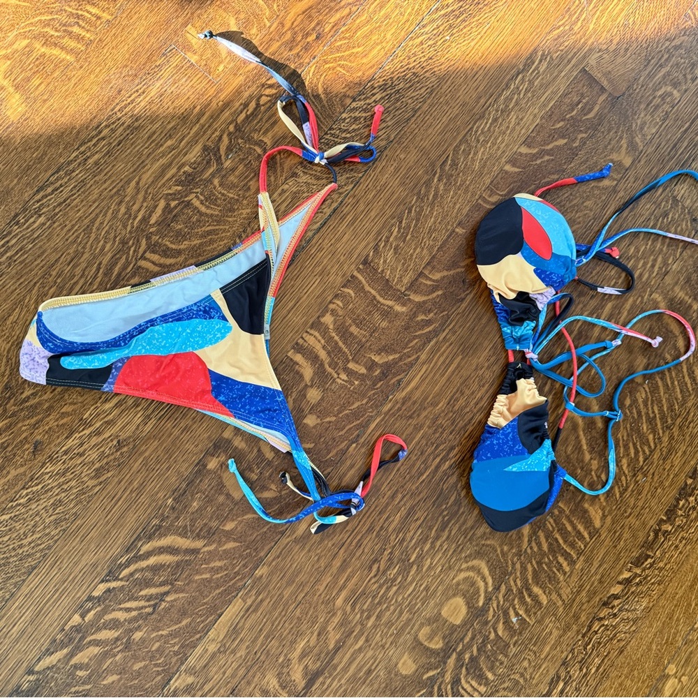 Zaful Multicolor Bikini Set